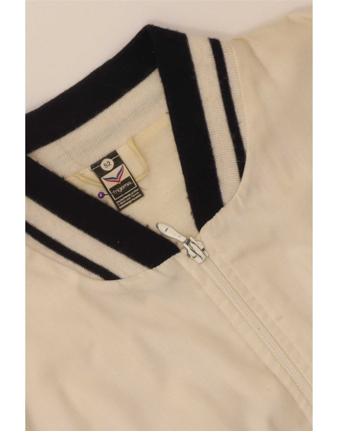 Trigema Veste Bomber Homme IT 52 XL Blanc Colorblock Polyester