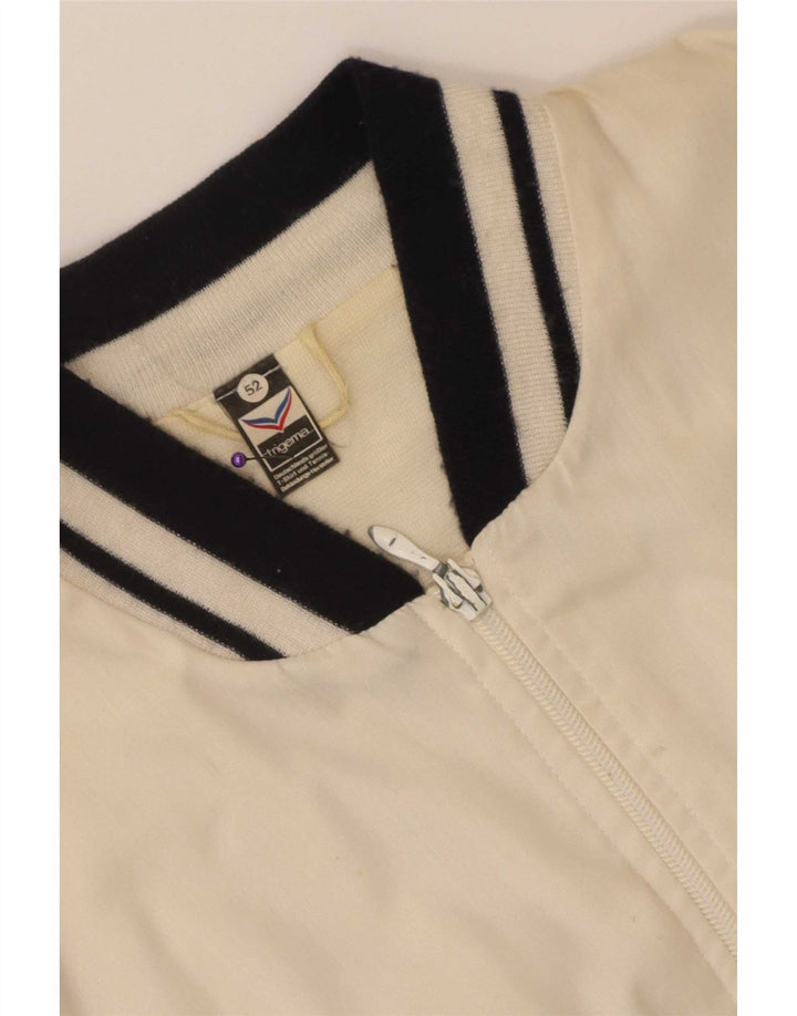 Trigema Veste Bomber Homme IT 52 XL Blanc Colorblock Polyester