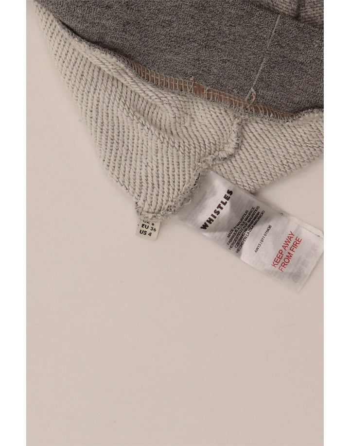 WHISTLES Sweat-shirt graphique surdimensionné pour femme UK 8 Petit Gris