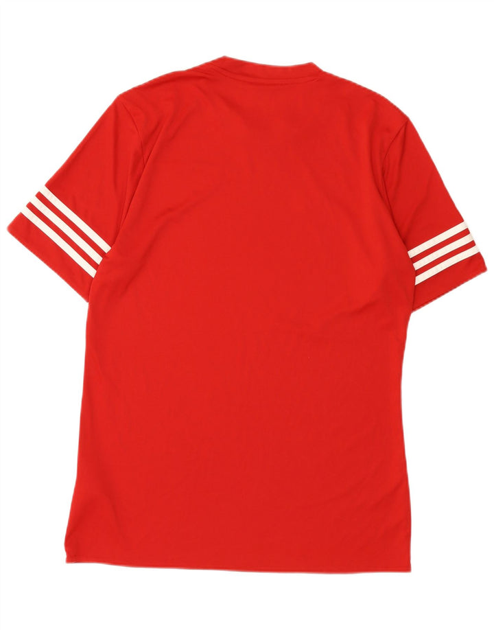 Adidas Homme Climalite T-Shirt Haut Rouge Moyen Polyester