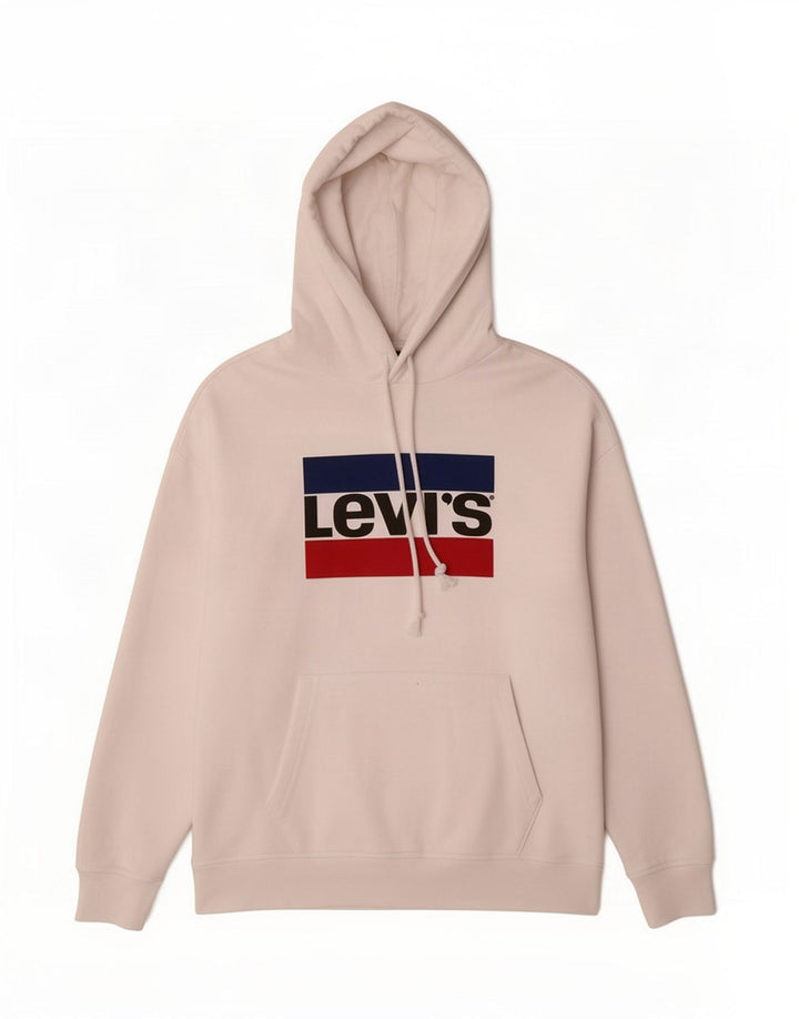 Levi's Pull à Capuche Graphique Homme Blanc Coton