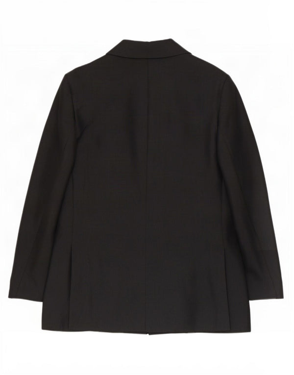 Benetton Veste Blazer 3 Boutons Femme IT 42 Viscose Noir Moyen