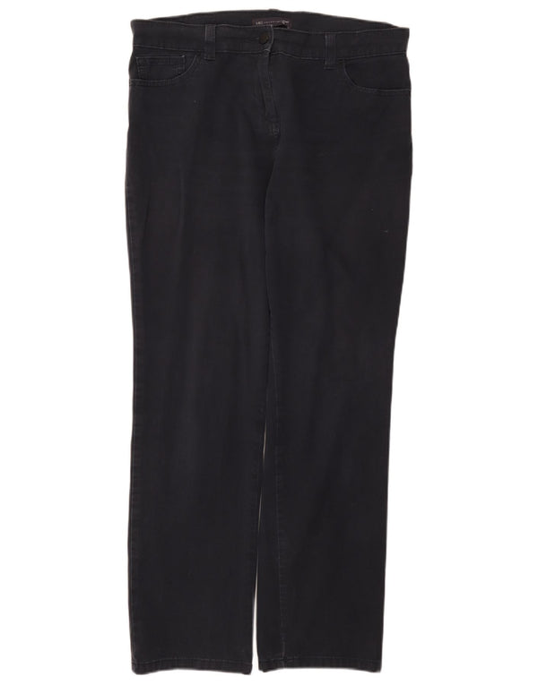 Marks & Spencer Pantalon décontracté pour femme UK 14 Medium W34 L29 Bleu marine