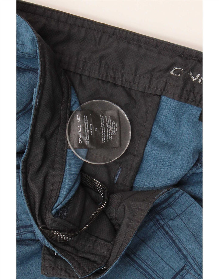 O'Neill Short Chino Homme W40 XL Bleu Carreaux Polyester