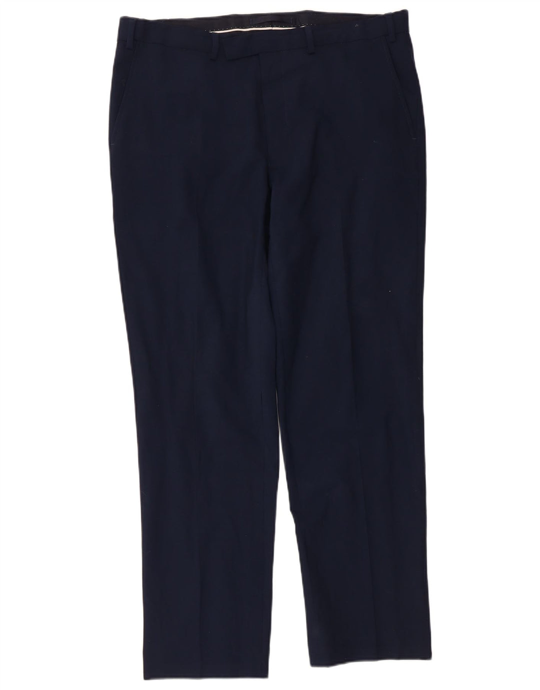 Marks & Spencer Pantalon décontracté coupe classique pour homme W36 L31 en laine bleu marine