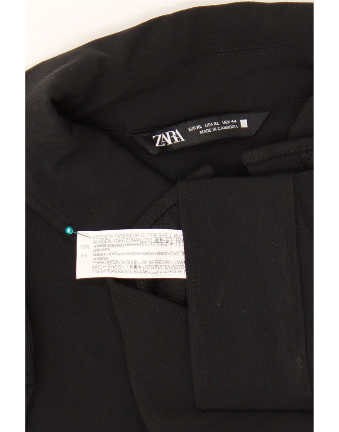 Zara Homme Surchemise Chemise XL Noir Polyester