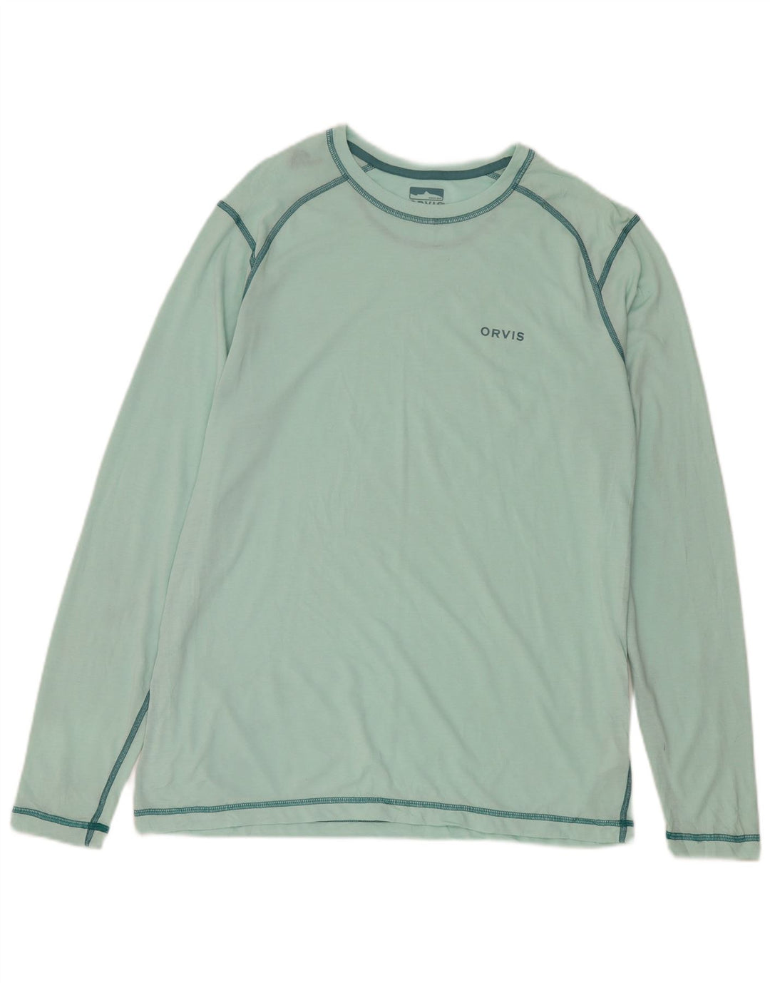 Orvis Haut Homme Manches Longues Vert Moyen Polyester