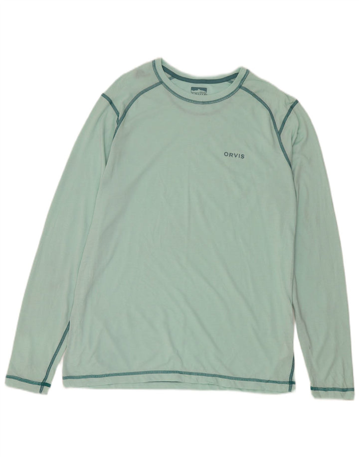 Orvis Haut Homme Manches Longues Vert Moyen Polyester