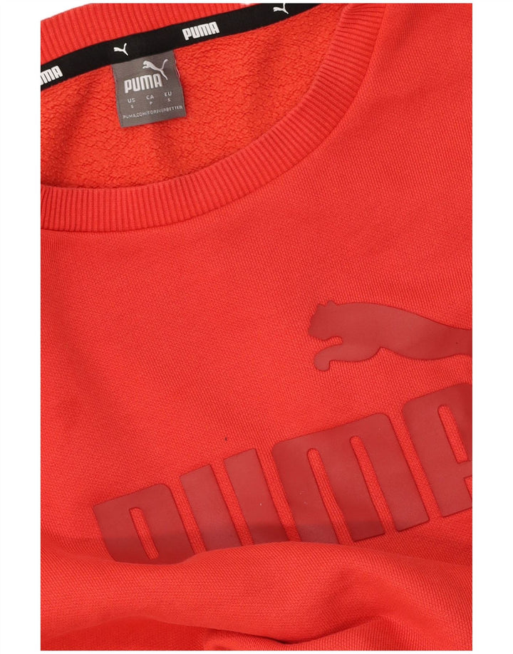 Puma Sweat-Shirt Graphique Homme Rouge Small