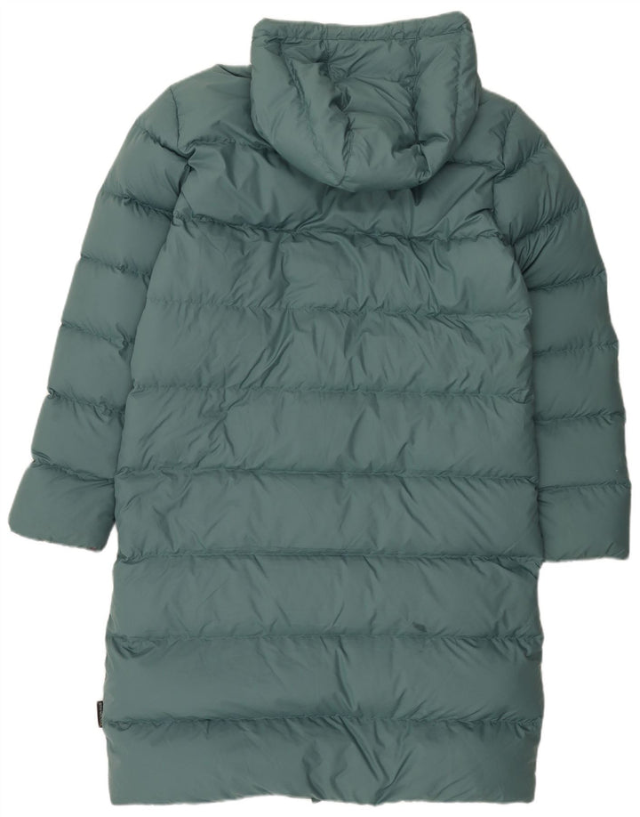 Jack Wolfskin Manteau matelassé surdimensionné à capuche pour femme UK 10/12 Vert moyen