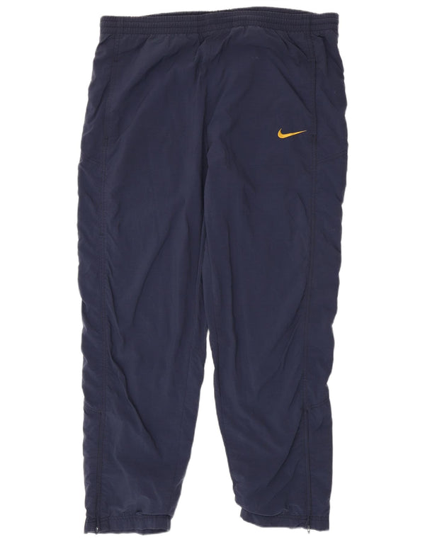 Nike Pantalon de survêtement pour homme UK 41/43 Large Bleu marine Nylon