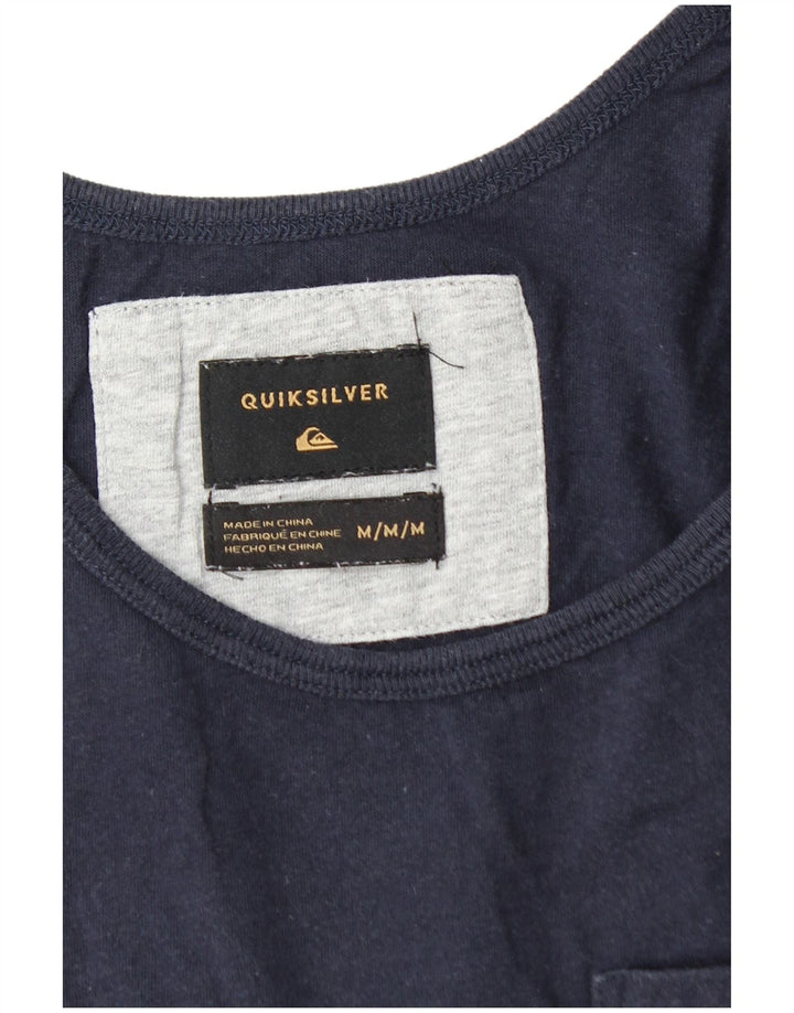 QUIKSILVER Débardeur Homme Bleu Marine Moyen Rayé Coton