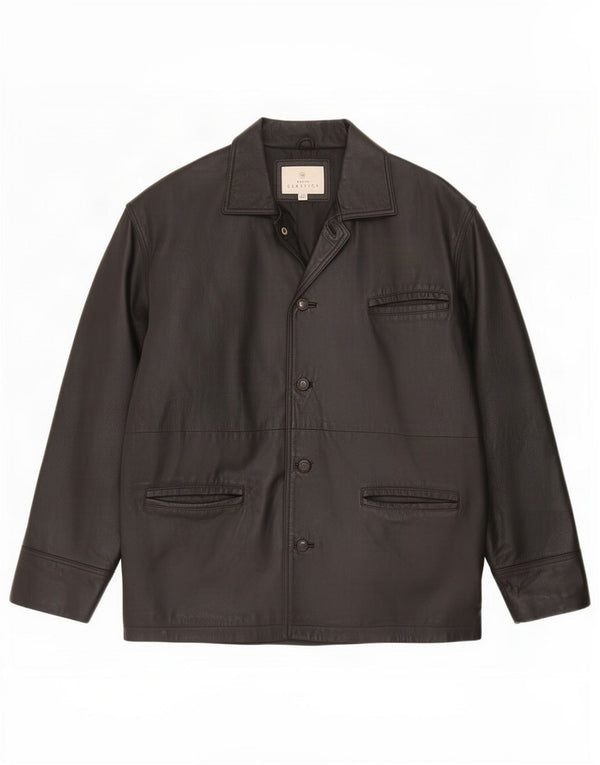 Modern Classics Veste blazer à 4 boutons coupe ample pour homme IT 48/50 Noir moyen