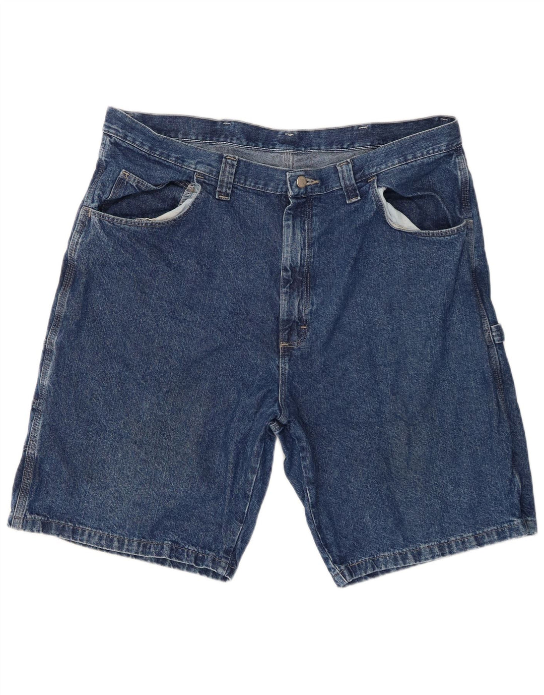 Wrangler Short cargo en jean pour homme W38 XL Bleu coton