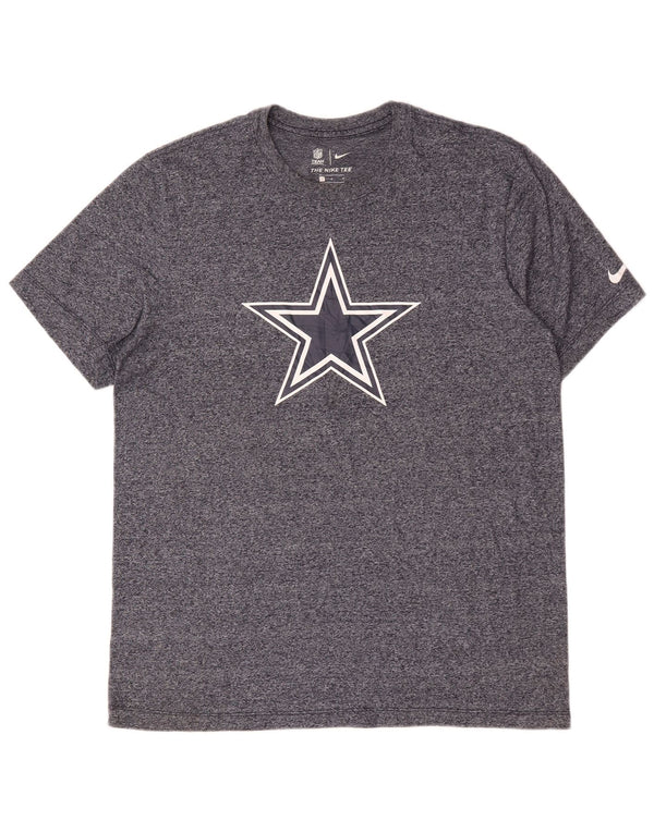 Nike Dallas Cowboys T-shirt graphique pour homme Taille L Bleu marine moucheté