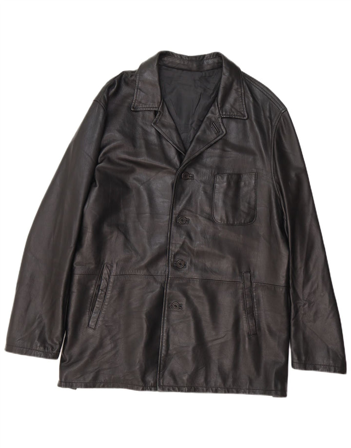 Conbipel Veste en Cuir Homme IT 52 Grand Cuir Noir