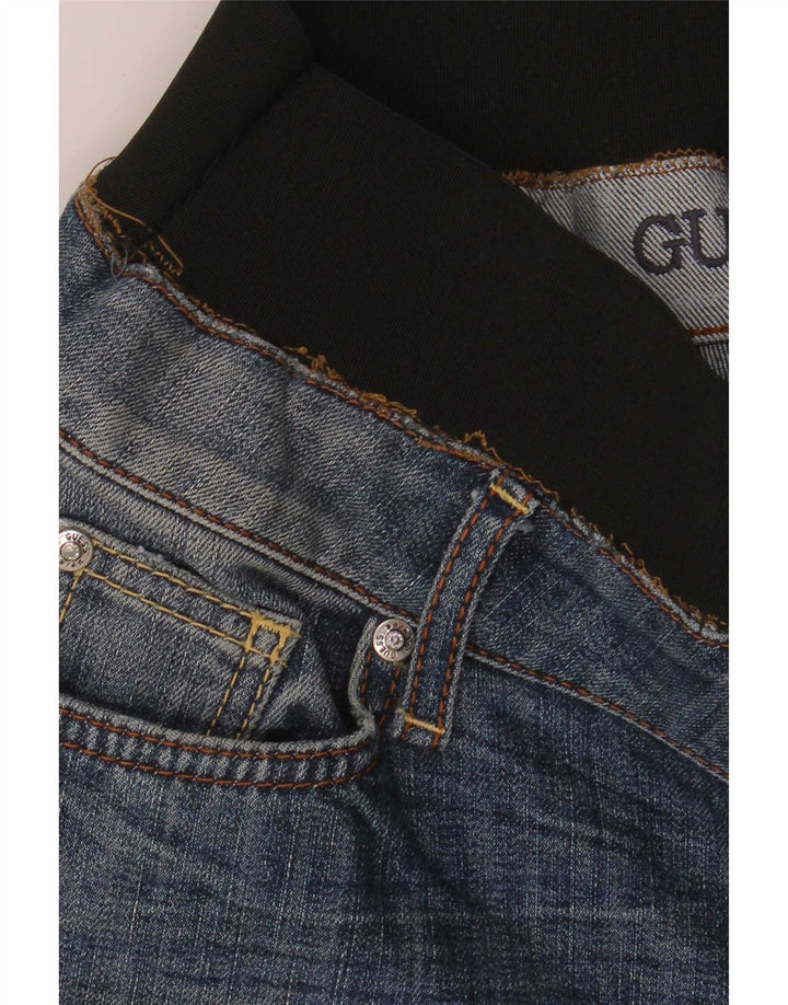 Guess Jean Droit Femme W24 L28 Bleu Colorblock