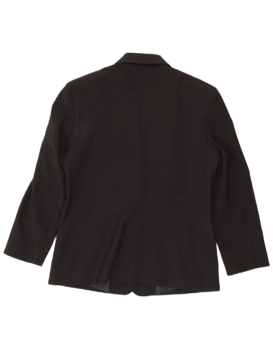 Benetton Veste Blazer 3 Boutons Femme IT 46 Large Noir Polyester