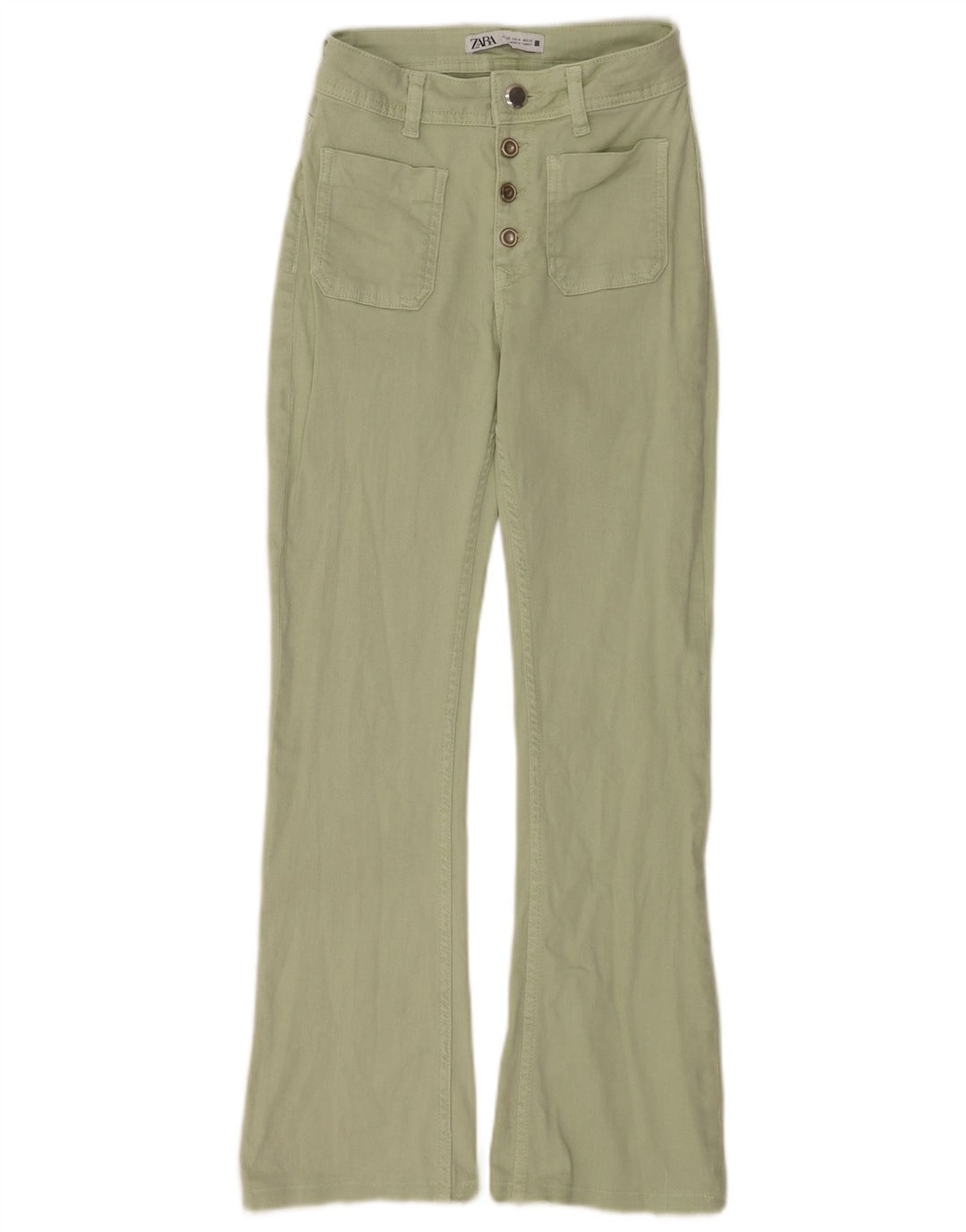 Zara Jean évasé pour femme EU 36 XS W26 L28 Vert