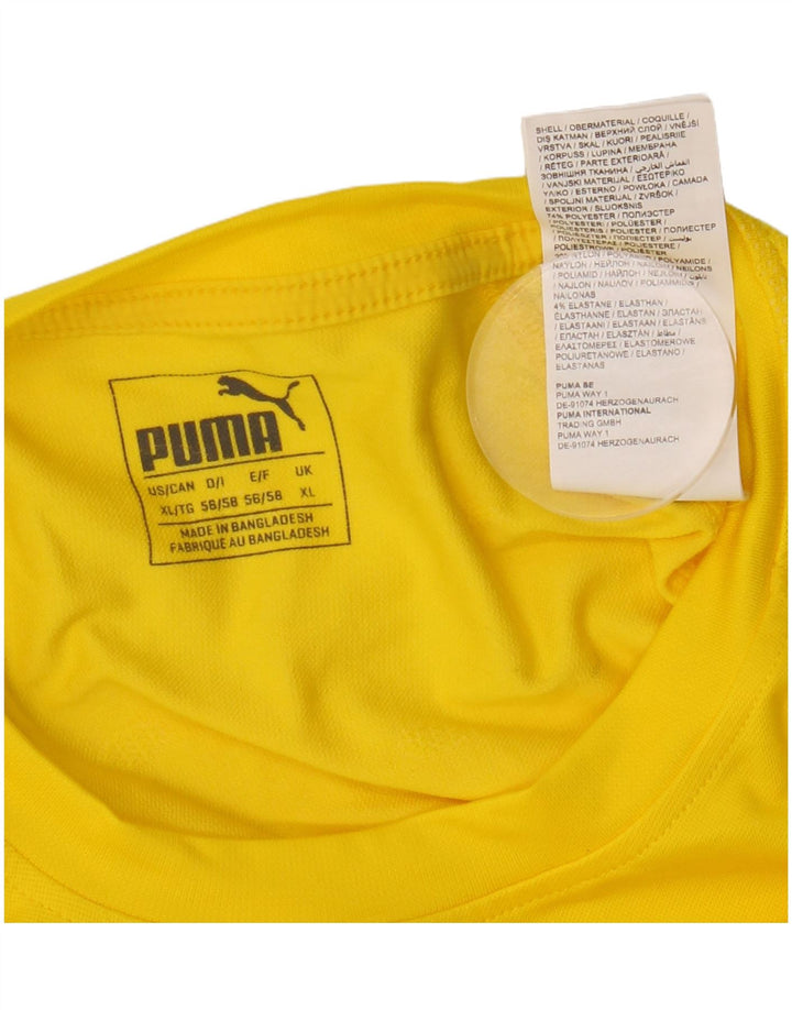 Puma Haut à manches longues pour homme XL Jaune Polyester