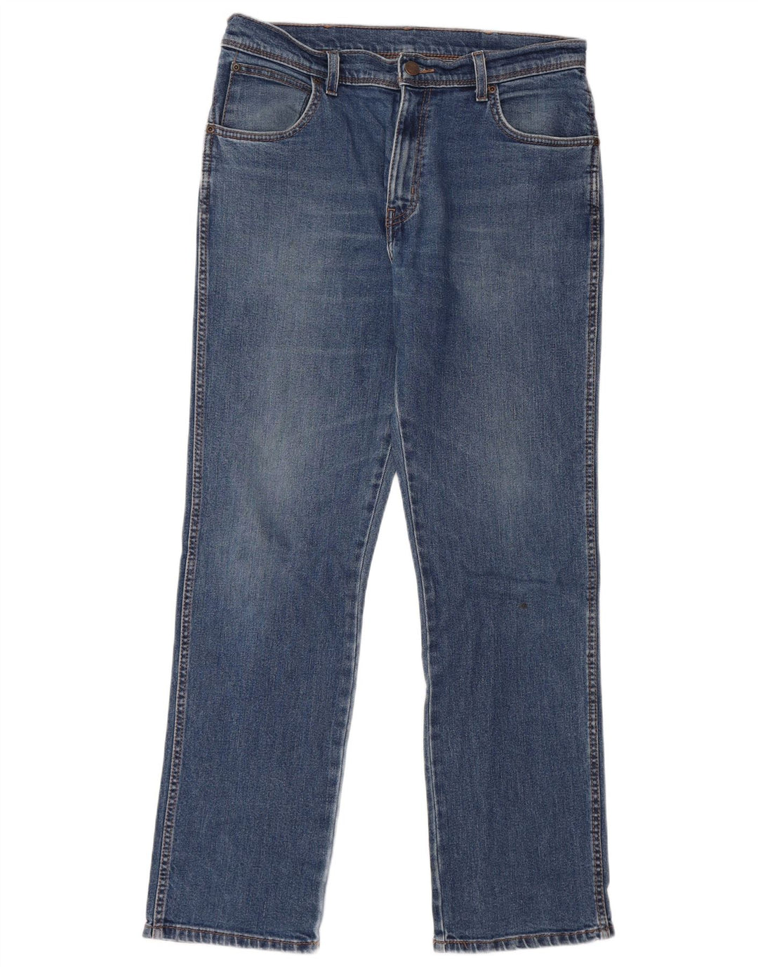 Wrangler Jean droit coupe régulière pour homme W34 L32 bleu coton
