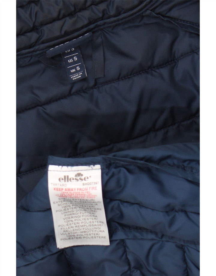 Ellesse Veste matelassée pour homme UK 36 Small Bleu Colorblock Polyester