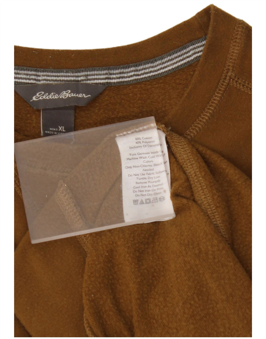 EDDIE BAUER Sweat-Shirt Homme XL Marron Coton