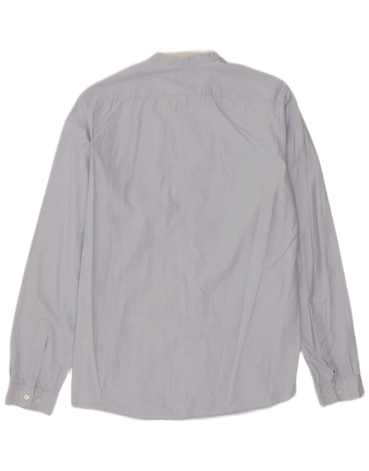Chemise homme COS taille 38 petit coton à fines rayures bleues