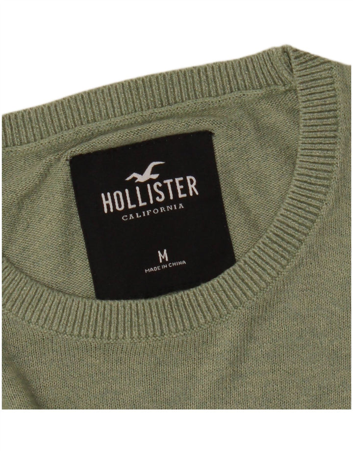 Hollister Pull Ras du Cou Homme Vert Moyen
