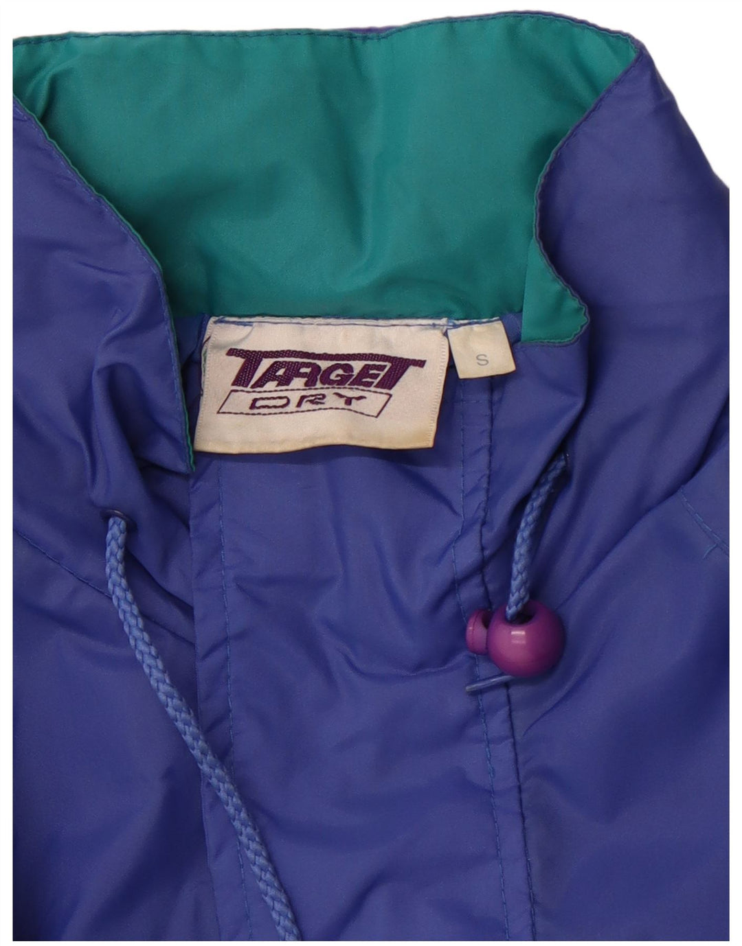 TARGET DRY Manteau imperméable surdimensionné à capuche pour homme UK 36 Petit Bleu Colorblock