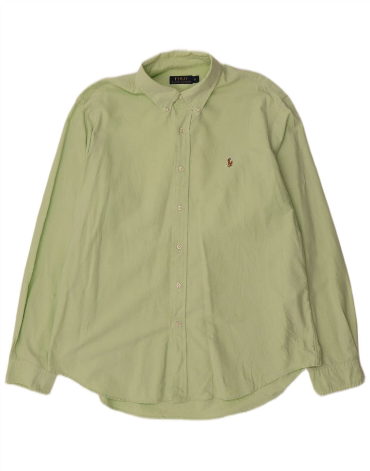 POLO RALPH LAUREN Chemise Homme XL Vert Coton