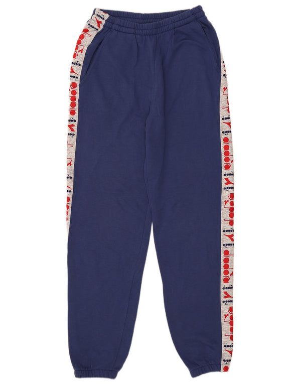 Diadora Pantalon De Survêtement Graphique Joggers Large Bleu Marine Colourblock Homme