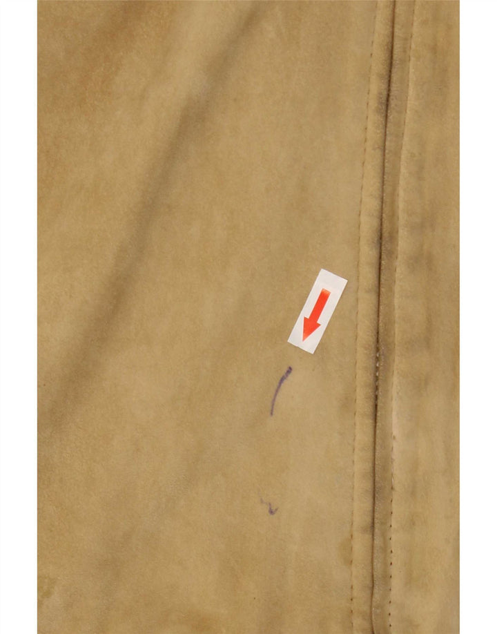 veste en daim femme vintage IT 44 Beige moyen