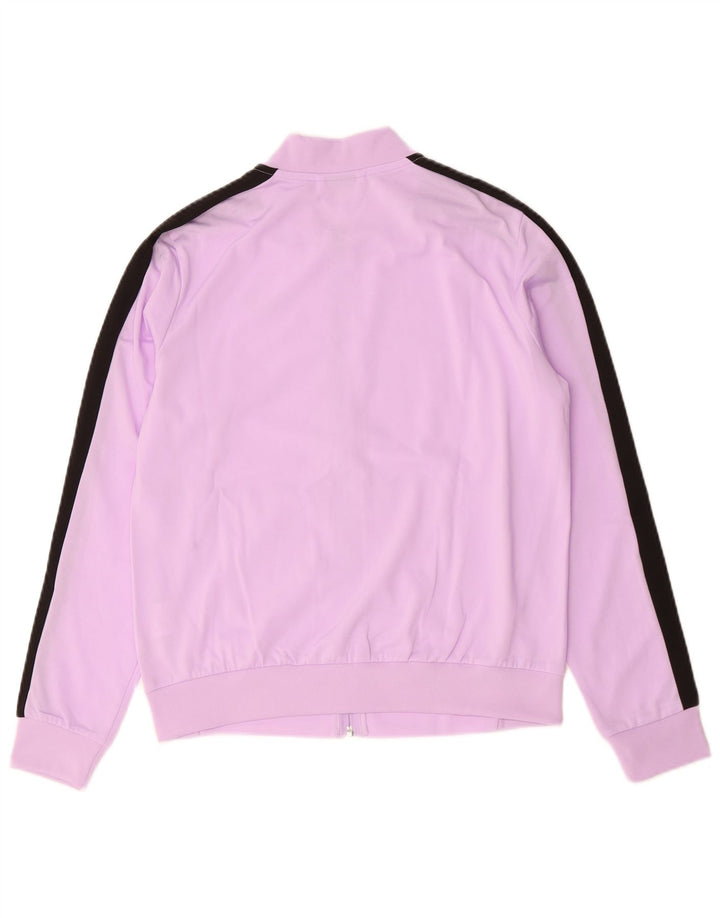 Puma Veste de survêtement surdimensionnée pour femme UK 10 Small Violet Colourblock