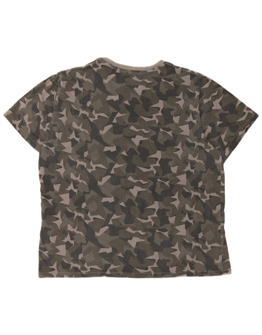 LEVI'S T-Shirt Graphique Top XL Homme Gris Camouflage Coton