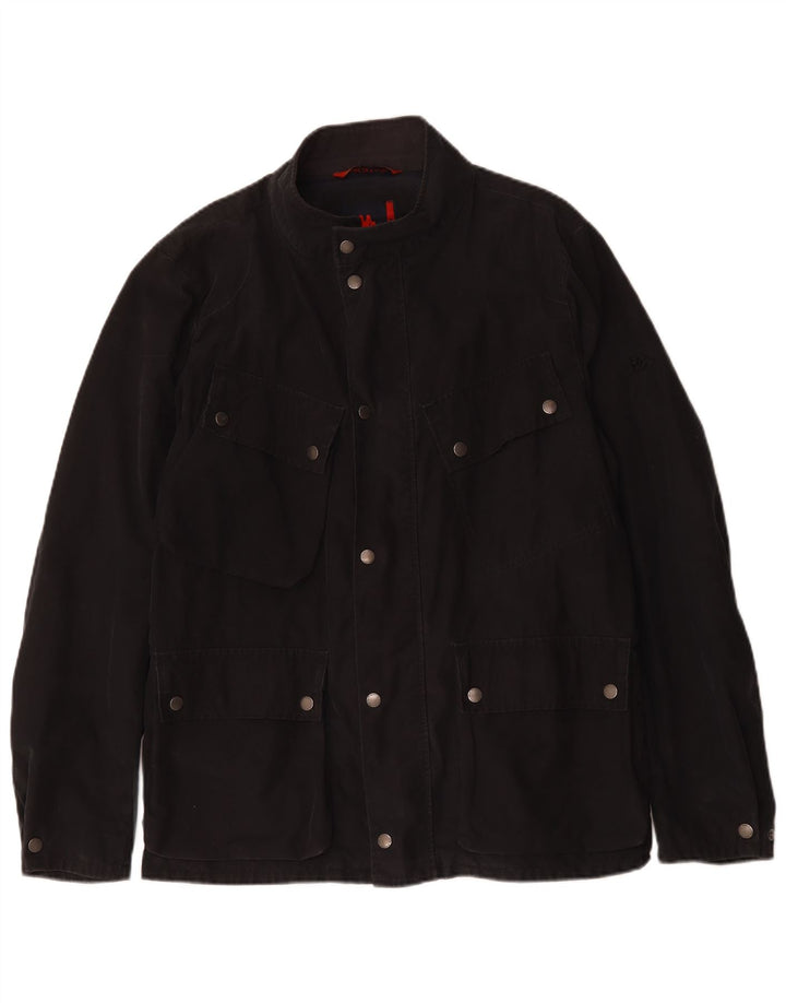Kappa Veste utilitaire pour homme UK 40 Large Noir Coton