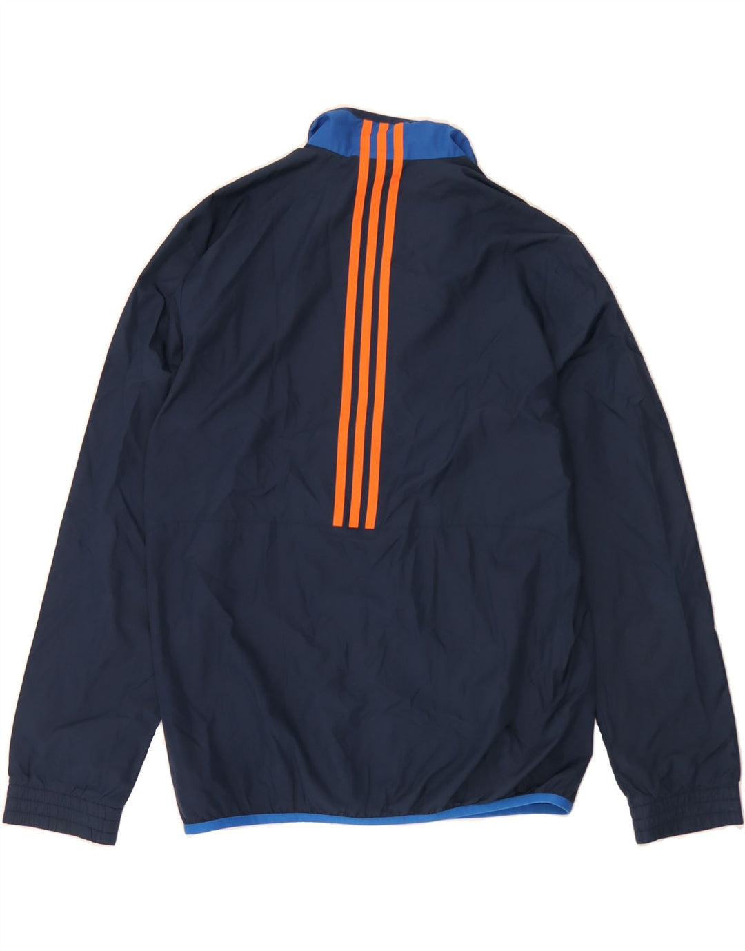 ADIDAS Mens Tracksuit Top Jacket Small Navy Blue Polyester Vintage Adidas and Second-Hand Adidas from Messina Hembry 