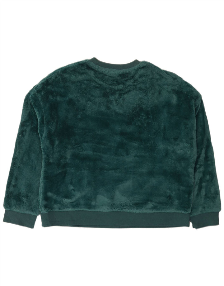 Marks & Spencer Pull-over en velours pour femme UK 14 Vert moyen
