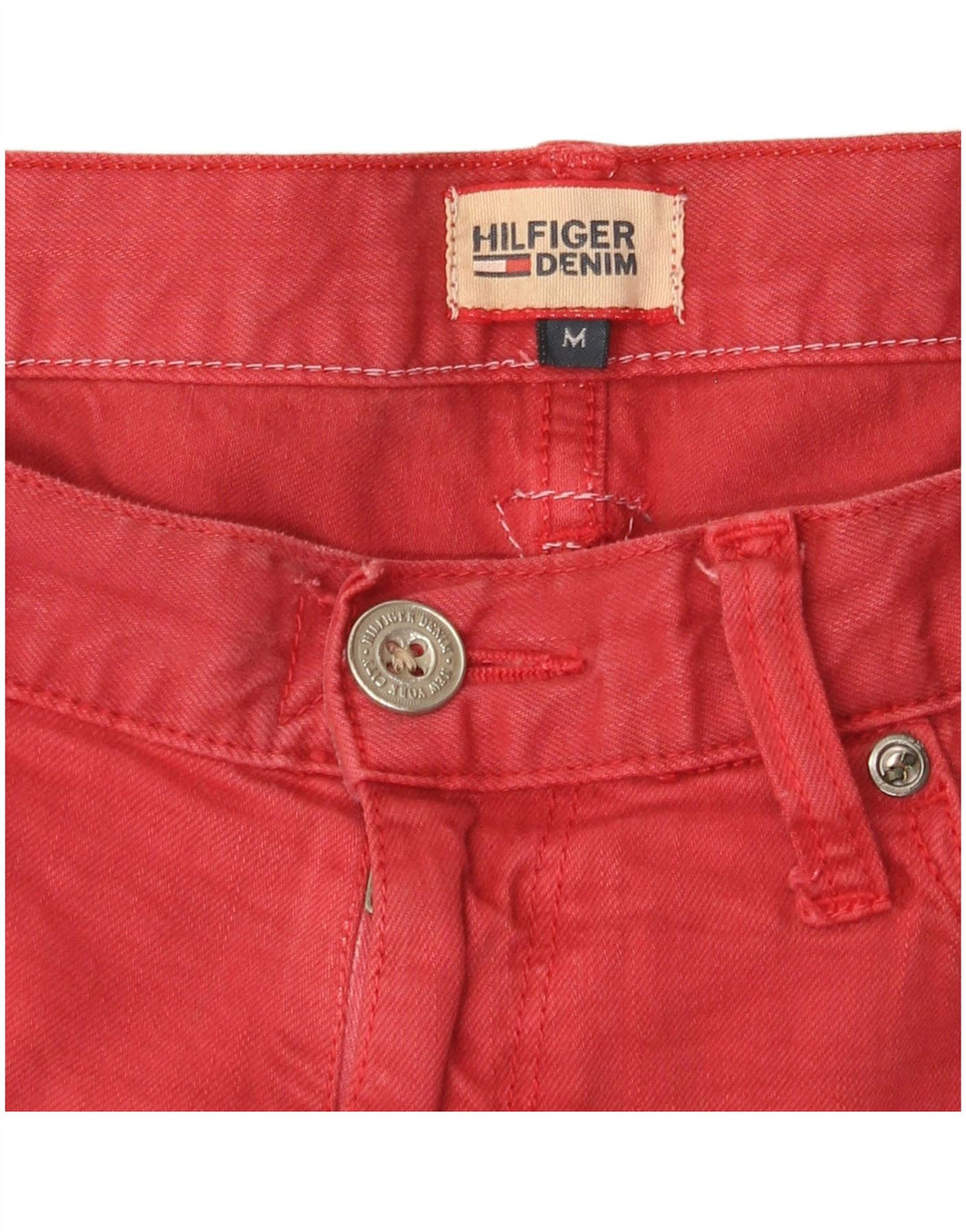 Tommy Hilfiger Jean Slim Homme Moyen W32 L34 Rouge