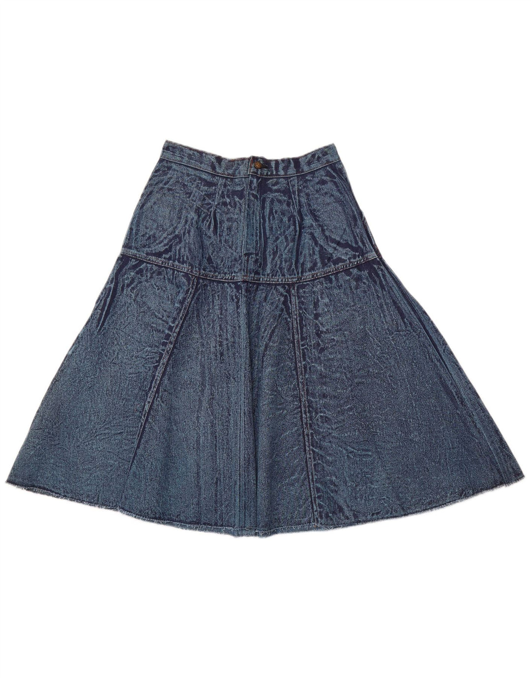 VINTAGE Jupe en jean taille haute femme W28 Bleu moyen