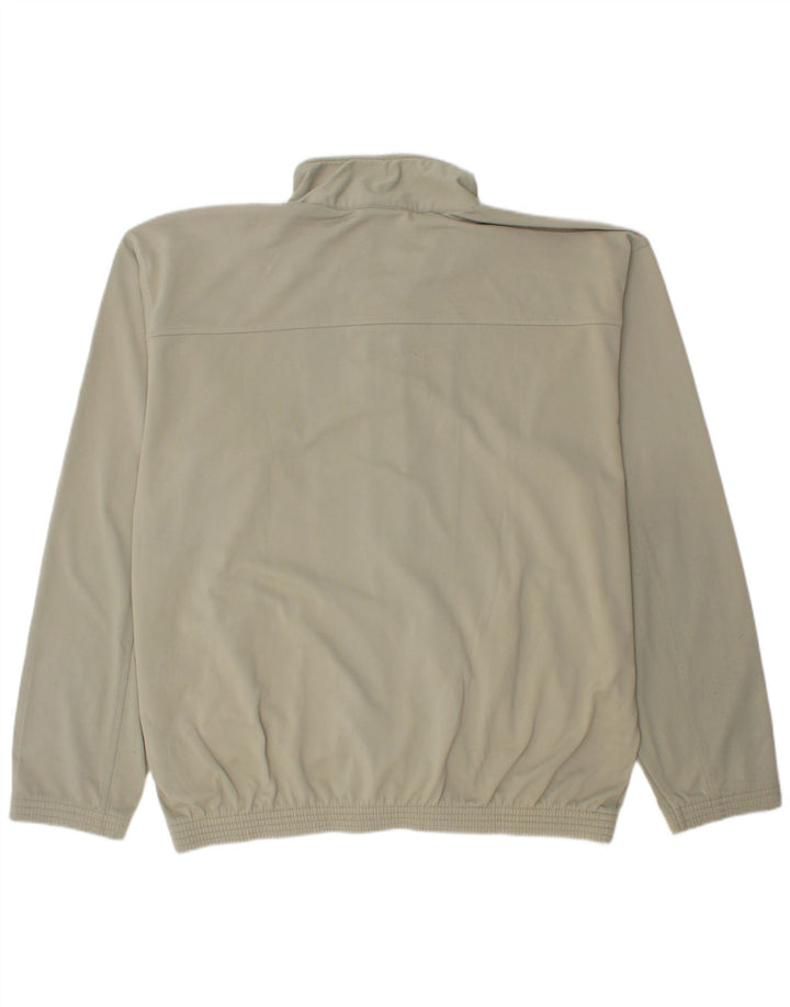 CHAMPION Mens Tracksuit Top Jacket 2XL Beige Polyester
