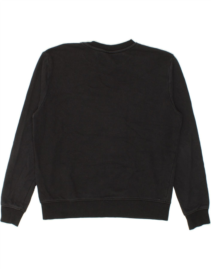 FILA Mens Graphic Sweatshirt Jumper Large Black Cotton Vintage Fila and Second-Hand Fila from Messina Hembry 