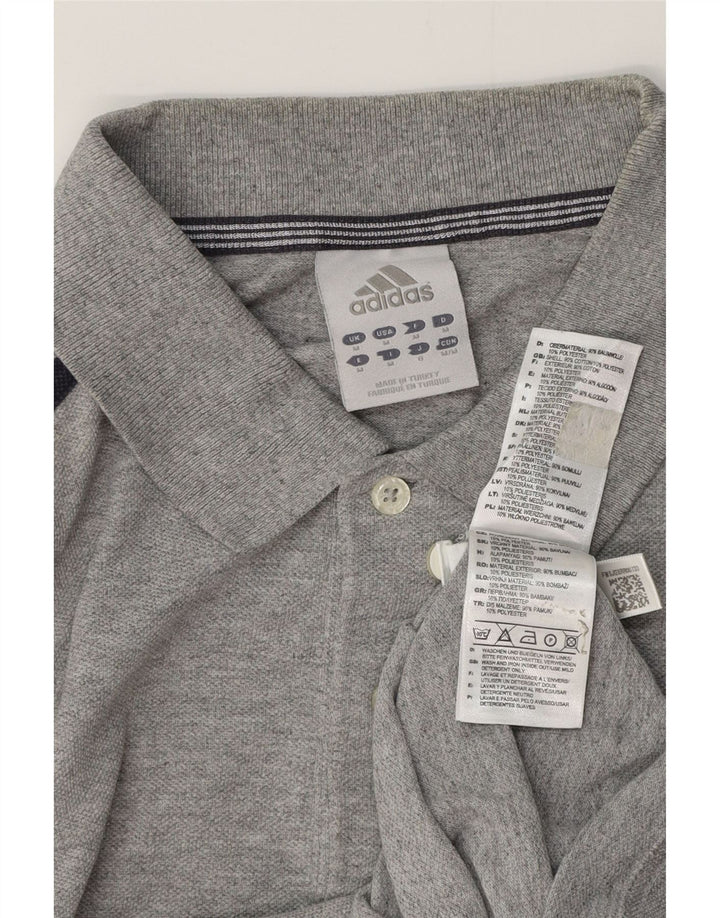 ADIDAS Polo Homme Gris Moyen Coton