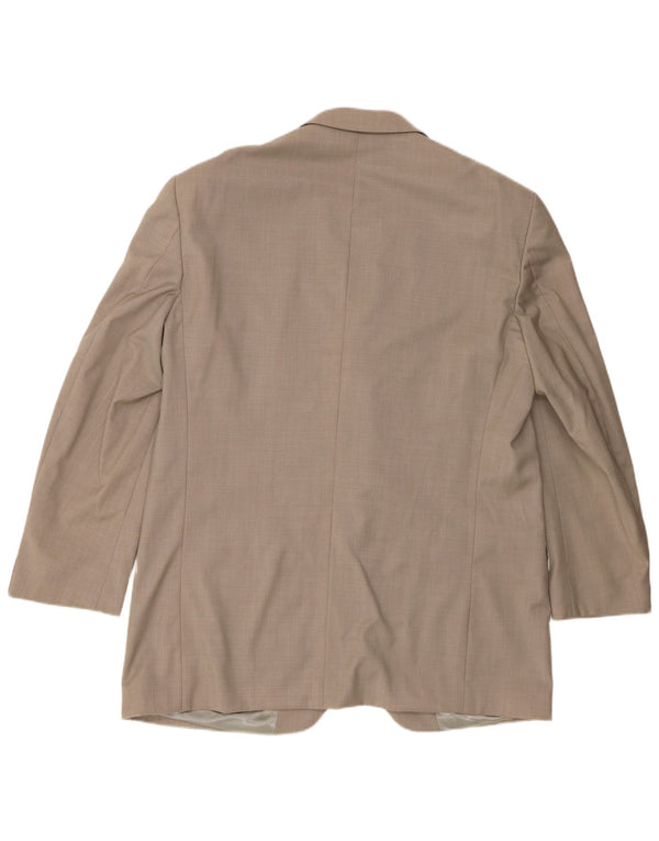 Kenzo Veste Blazer 3 Boutons Homme IT 56 3XL Beige Laine