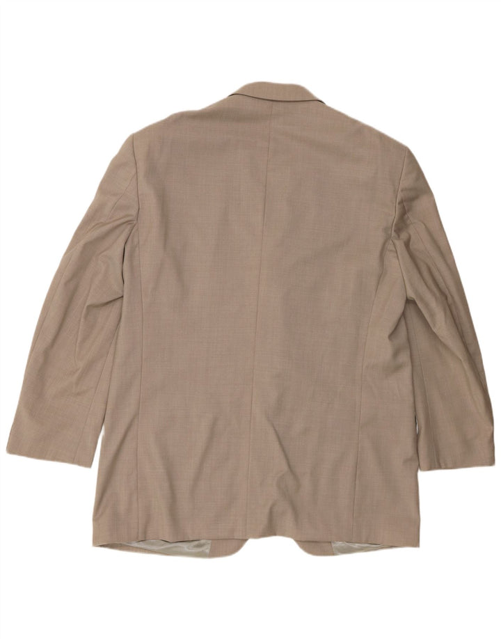 Kenzo Veste Blazer 3 Boutons Homme IT 56 3XL Beige Laine