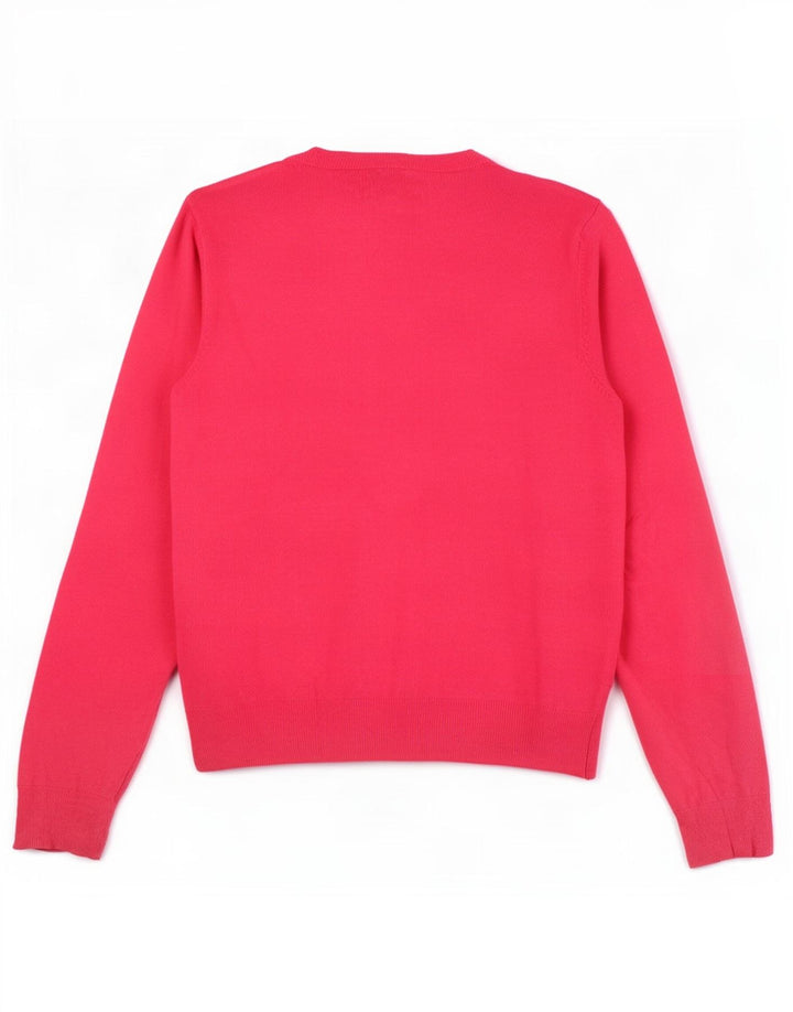 Marks & Spencer Pull cardigan court pour femme UK 12 Viscose rose moyen
