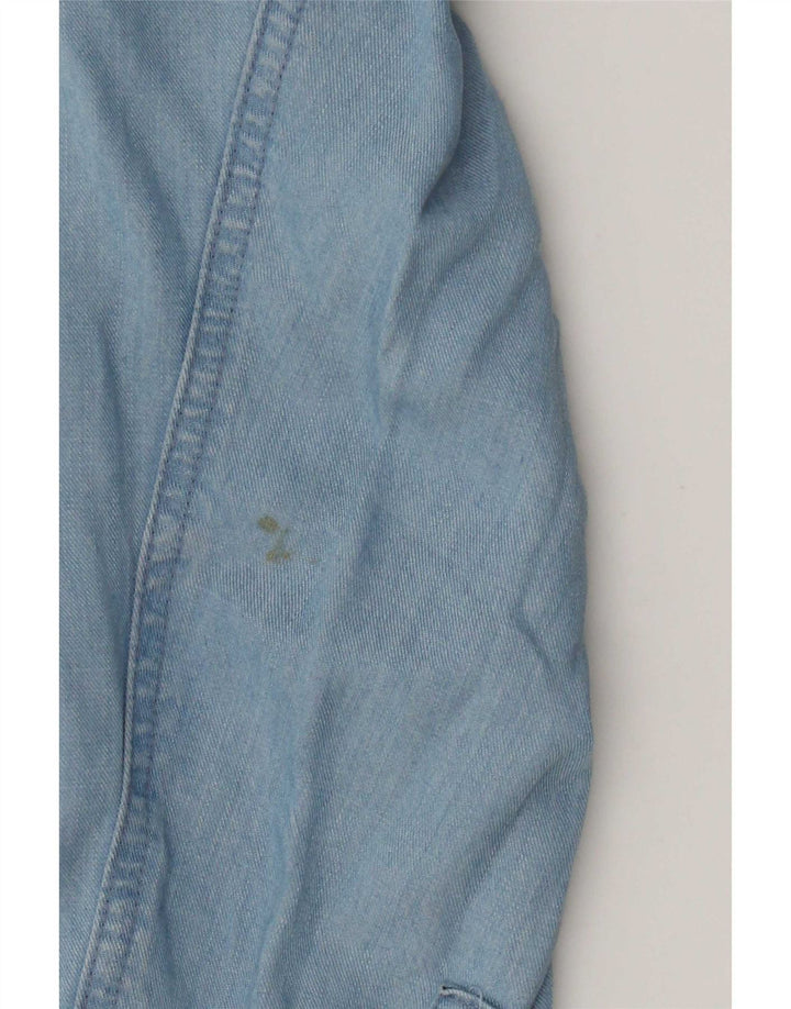 Chaps Chemise en jean pour femme UK 20 2XL Bleu Lyocell