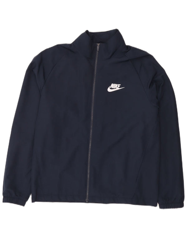 Nike Veste de survêtement pour homme Taille L en polyester bleu marine