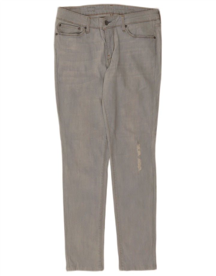 LEVI'S Jean skinny Demi Curve effet vieilli femme W29 L29 bleu