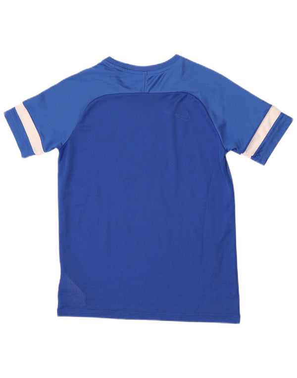 Nike T-Shirt Garçon 13-14 Ans XL Bleu Rayé Polyester Sports